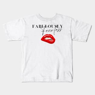 Fabulously Fearless Women Empowerment Kids T-Shirt